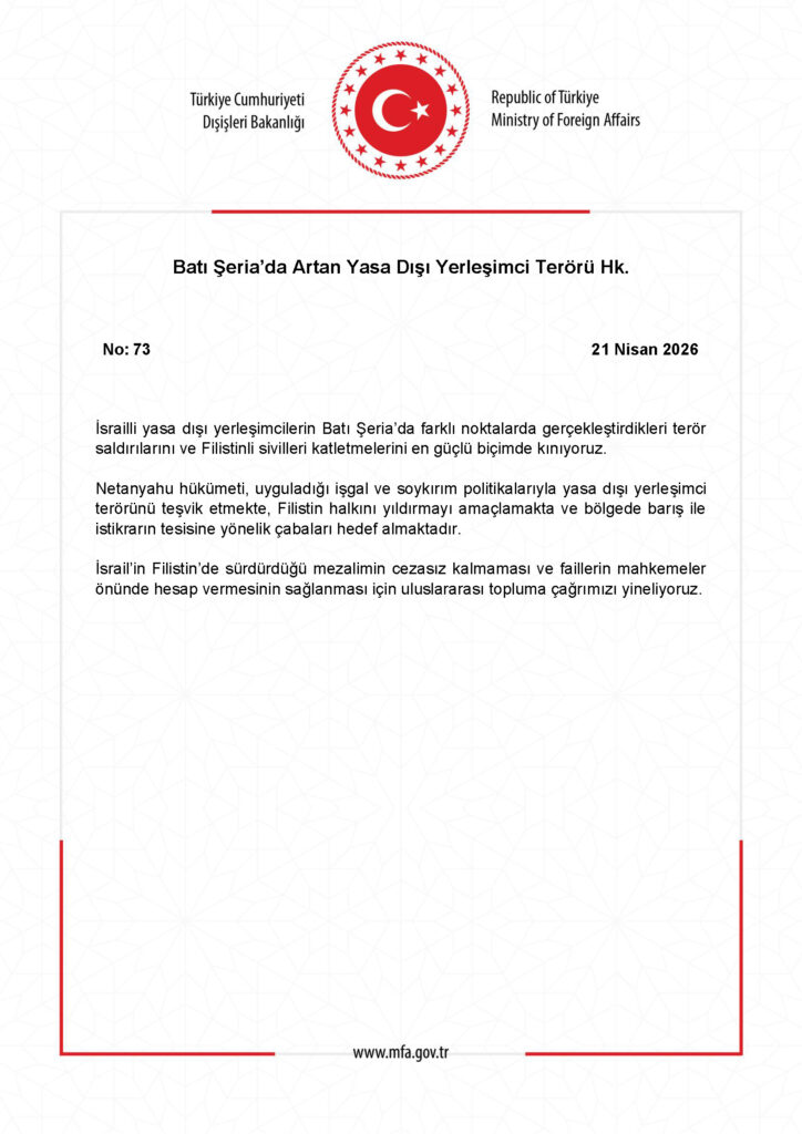 Batı Şeria’da Yasa Dışı Yerleşimci Terörü Artıyor