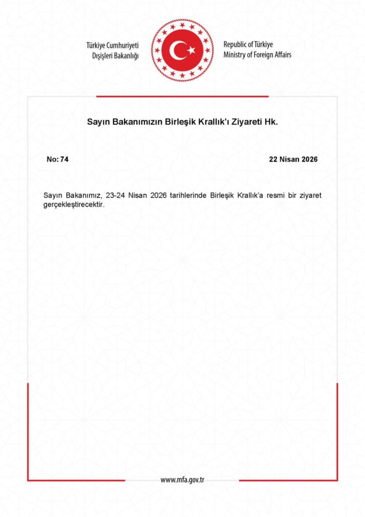 Bakanın Birleşik Krallık Ziyareti Hakkında Bilgi