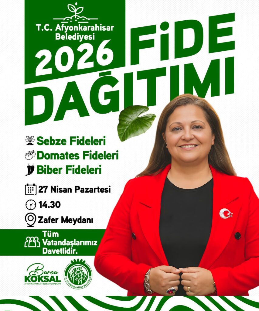 Afyonkarahisar’da Fidan Dağıtım Etkinliği Yapılacak