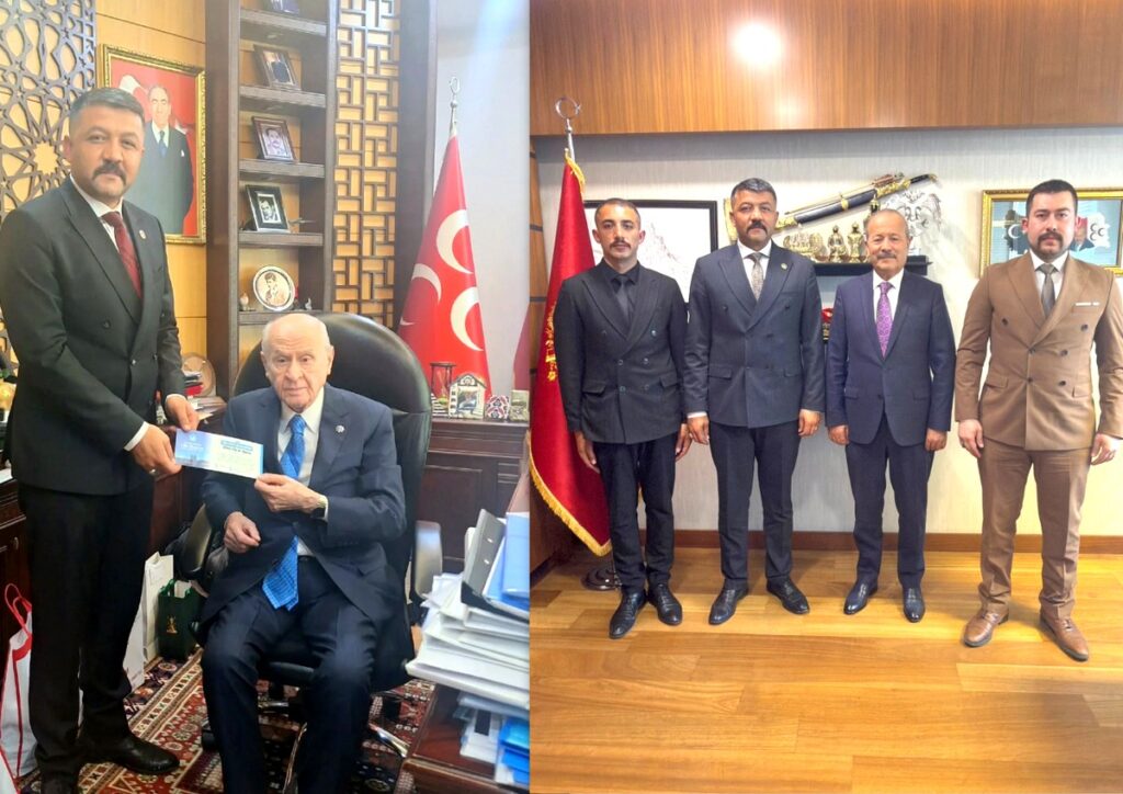 Ülkü Ocakları Başkanı Çetinkaya, Bilge Lider Bahçeli’yi ziyaret etti