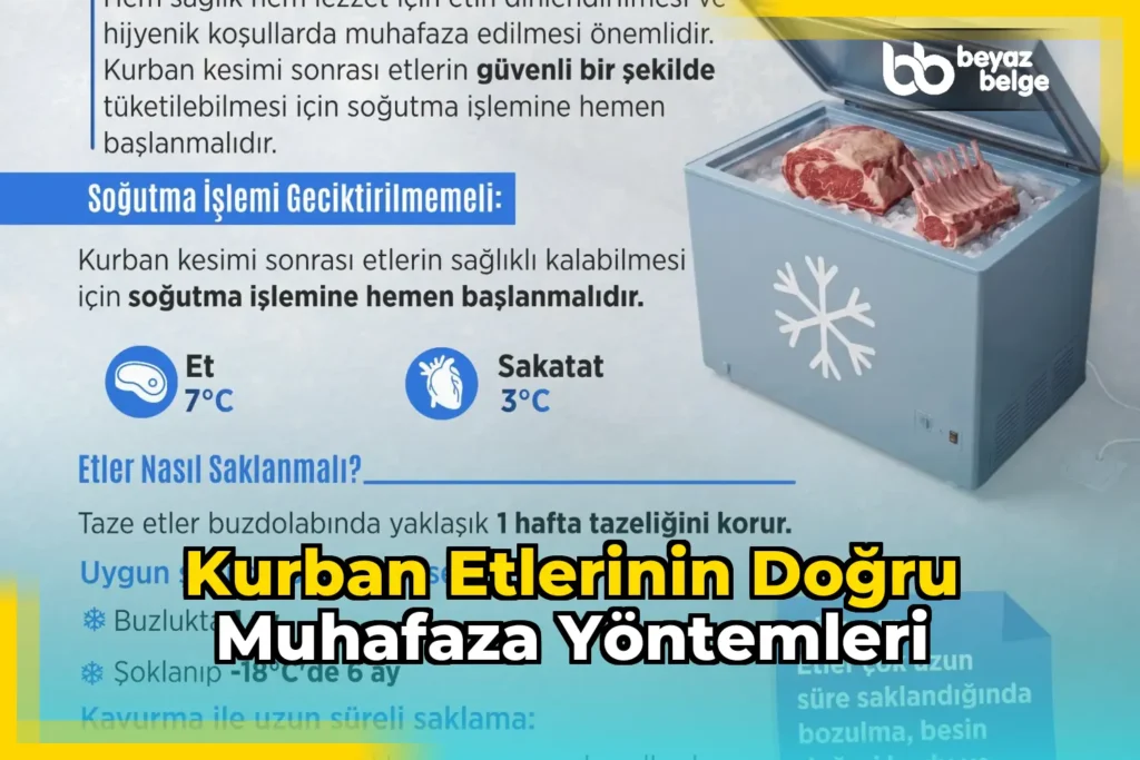 Kurban etlerinin doğru muhafaza yöntemleri