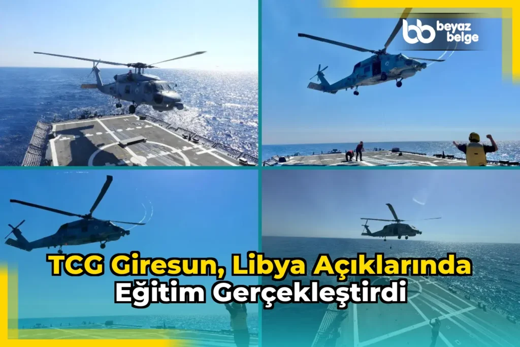 TCG Giresun, Libya açıklarında eğitim gerçekleştirdi