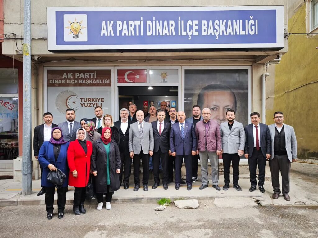 Ak Parti Afyonkarahisar Milletvekili Hasan Arslan, Dinar’da Teşkilatı Ziyaret Etti