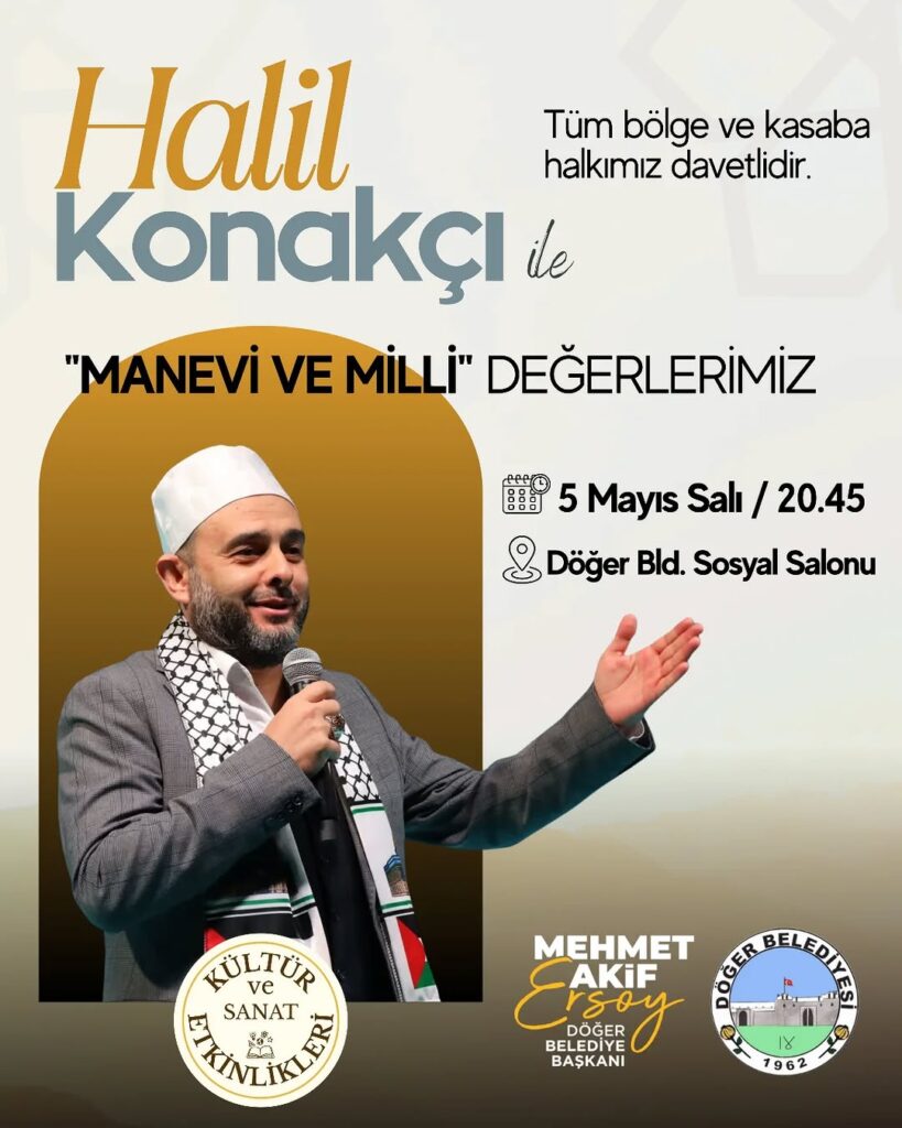 Döğer Belediyesi’nin Sosyal ve Kültürel Programlarına Davet