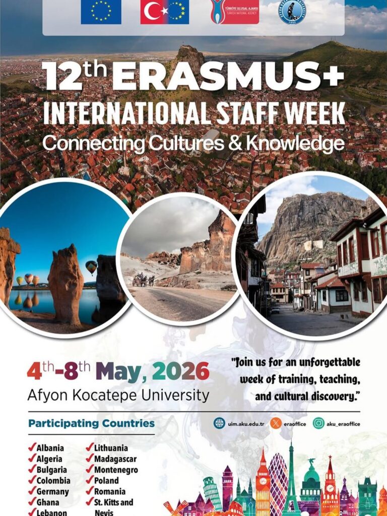 Afyon Kocatepe Üniversitesi’nde Bugün: 12th Erasmus International Staff Week