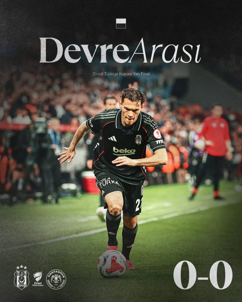 ⏸ İlk yarı bitti….