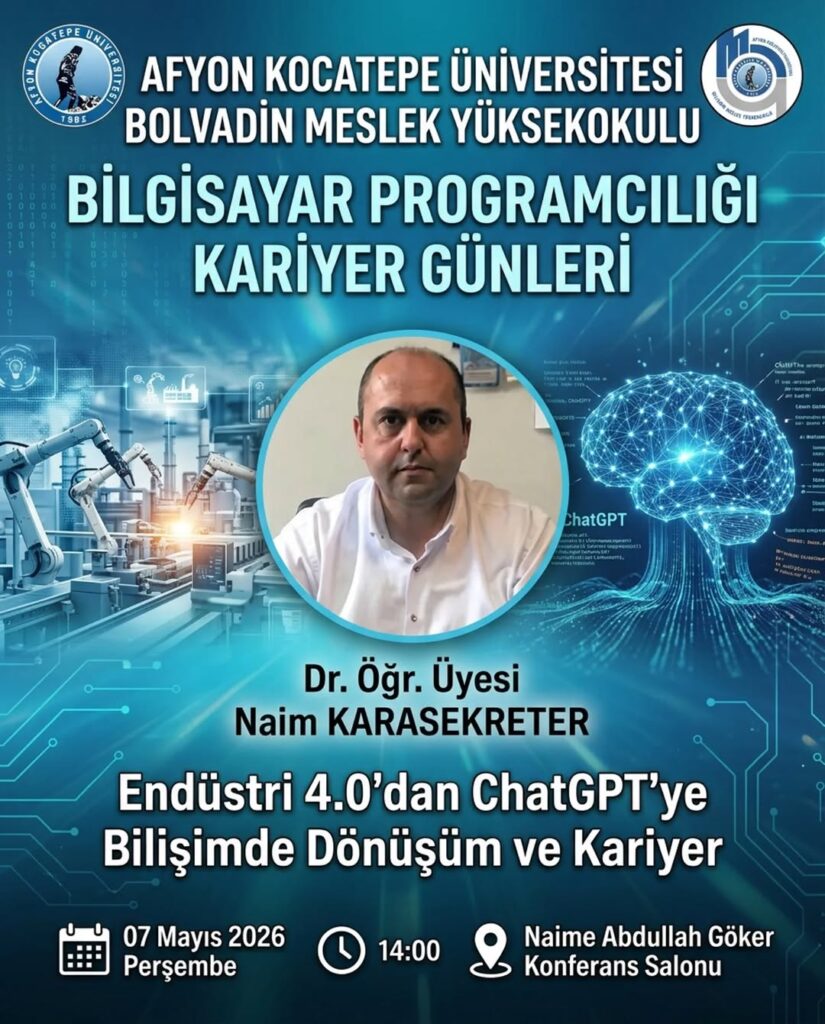 Afyon Kocatepe Üniversitesi’nin Düzenlediği Bilgisayar Programcılığı Kariyer Günleri