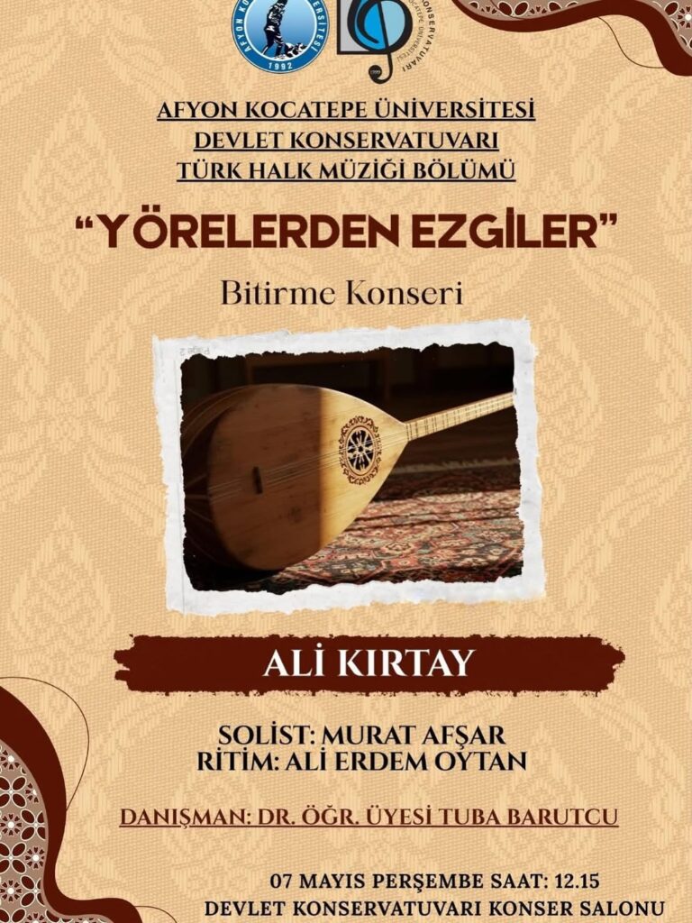 Afyon Kocatepe Üniversitesi’nde Bugün: Yörelerden Ezgiler Konseri