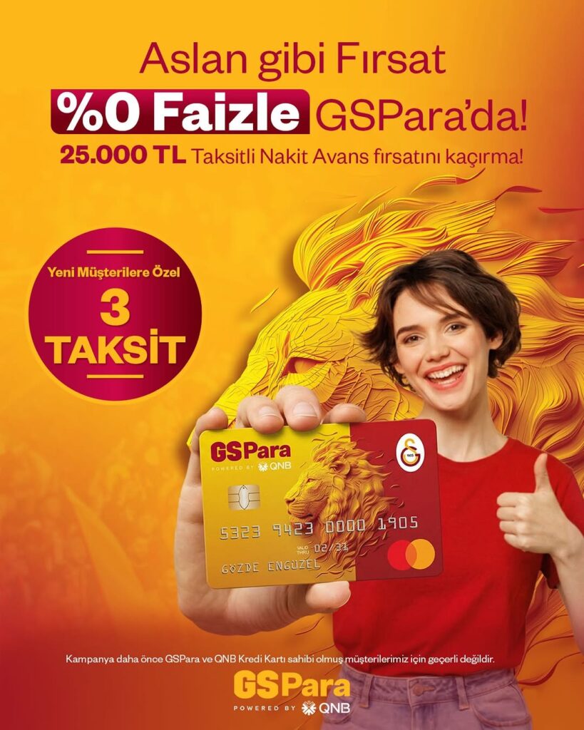 GSPara’dan Yepyeni Bir Fırsat: %0 Faizli 25.000 TL Taksitli Nakit Avans!