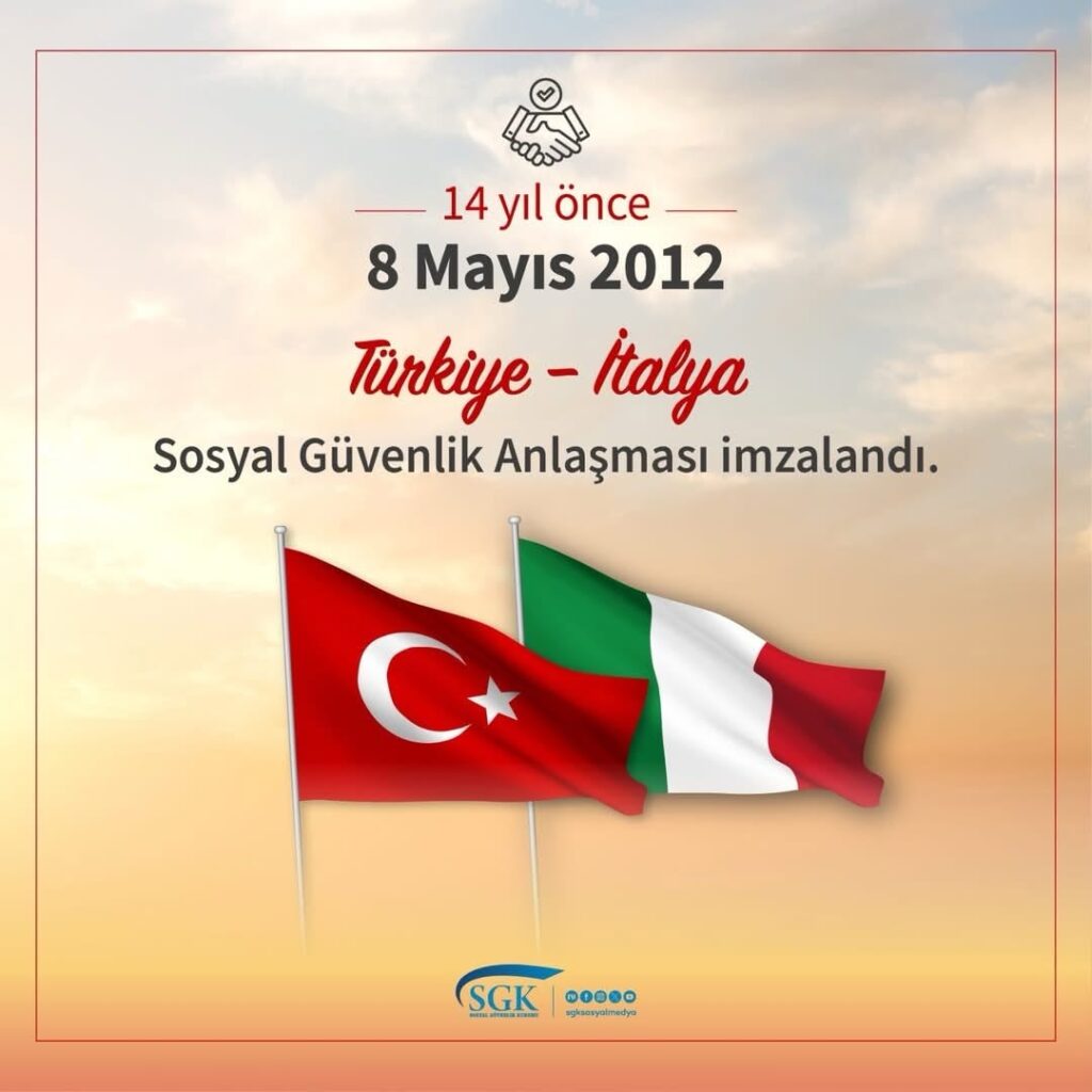 Türkiye ve İtalya Arasındaki Sosyal Güvenlik Anlaşması 14 Yıldır Devam Ediyor
