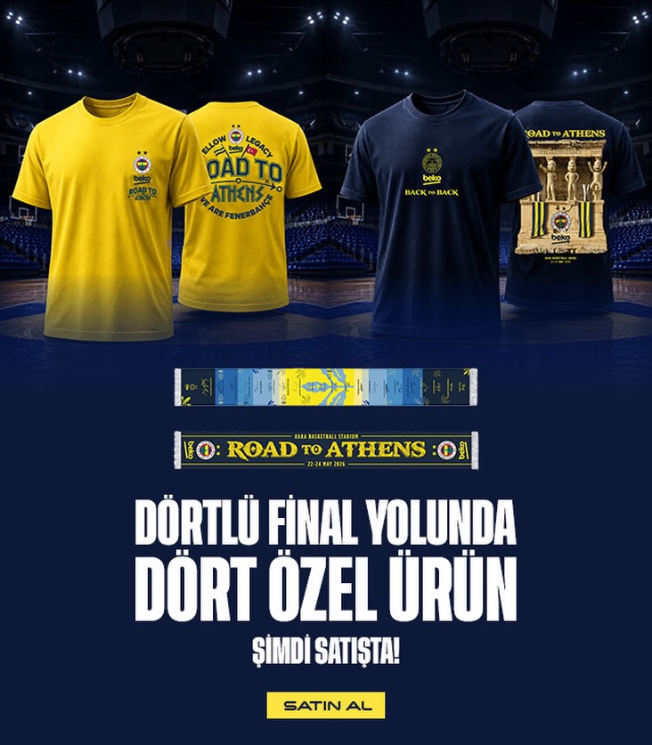 Fenerbahçe’nin Atina’daki Final Four Heyecanıyla İlgili Özel Ürünleri Fenerium’da!