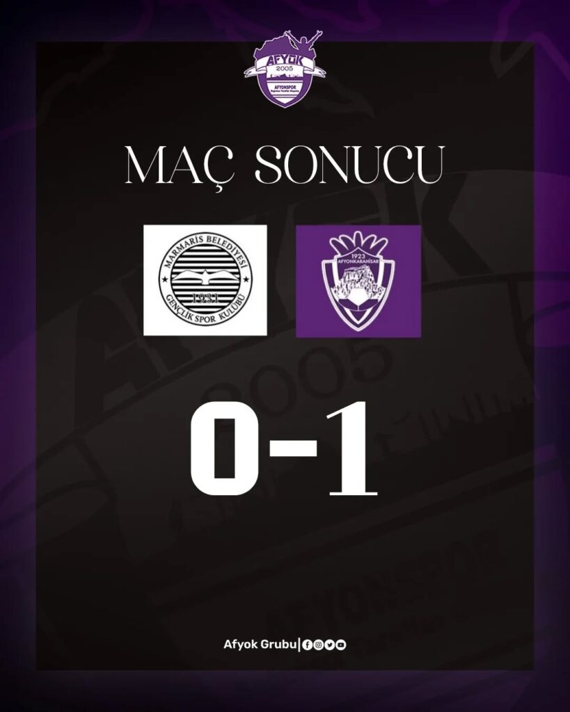 1923 Afyonkarahisar Play-Off’ta Marmaris’i 1-0 Mağlup Ederek Üst Tura Yükseldi