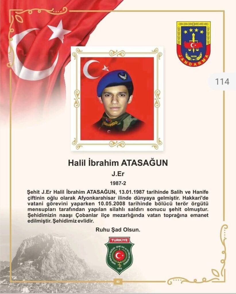 Şehit Halil İbrahim Atasağun’u Rahmetle Anıyoruz