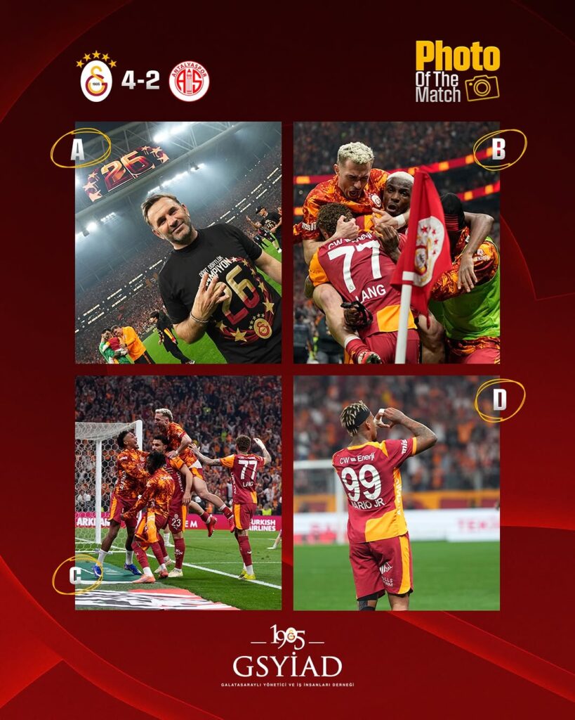 Galatasaray’ın Şampiyonluk Gecesinden En Güzel Kareyi Seçiyoruz