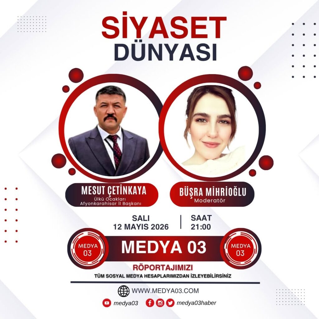 Ülkü Ocakları Afyonkarahisar İl Başkanı Mesut Çetinkaya Medya03’te Büşra Mihrioğlu’nun Konuğu Oldu