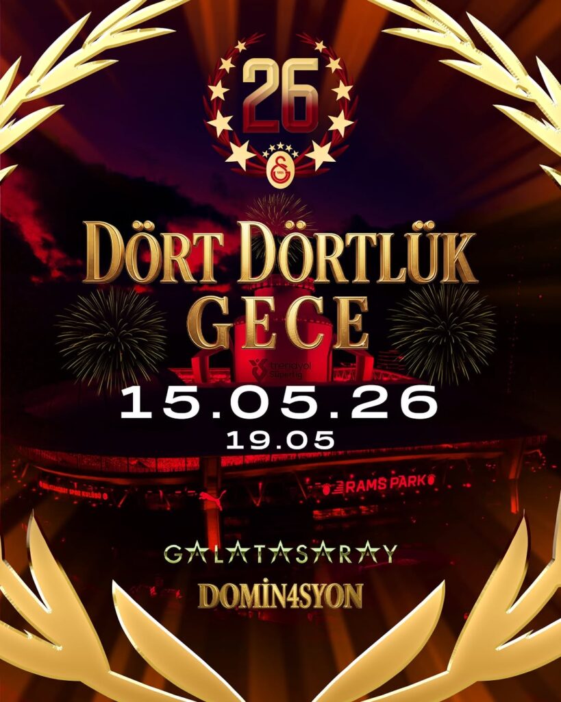 Galatasaray Spor Kulübü Dört Dörtlük Gece’nin Biletlerini Satışa Çıkardı