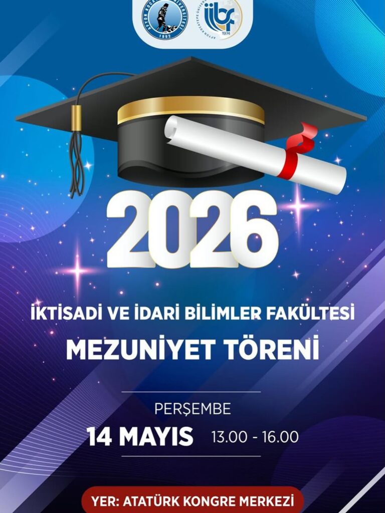 Afyon Kocatepe Üniversitesi’nde Bugün Gerçekleşen İktisadi ve İdari Bilimler Fakültesi Mezuniyet Töreni
