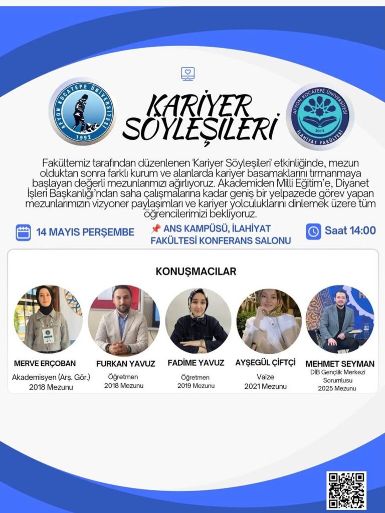 Afyon Kocatepe Üniversitesi’nde Bugün: Kariyer Söyleşileri
