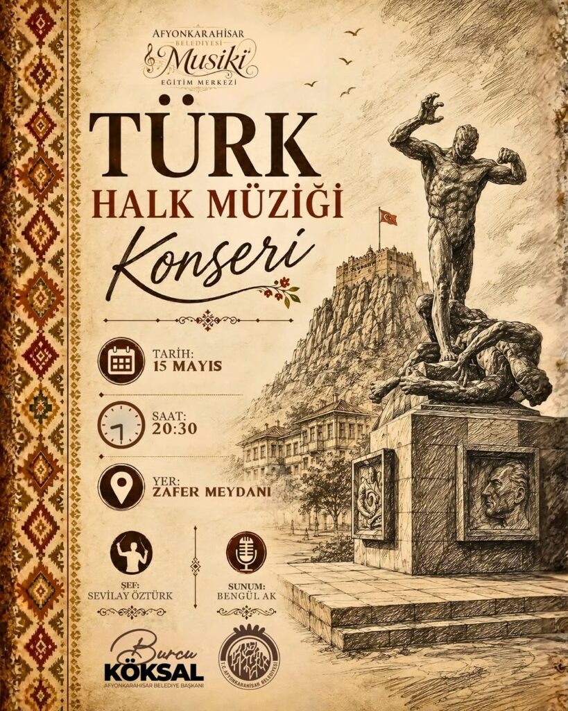 Afyonkarahisar Belediyesi’nden Müzik Ziyafeti: Türkülerin Ezgisi Meydanlarda Yankılanacak!