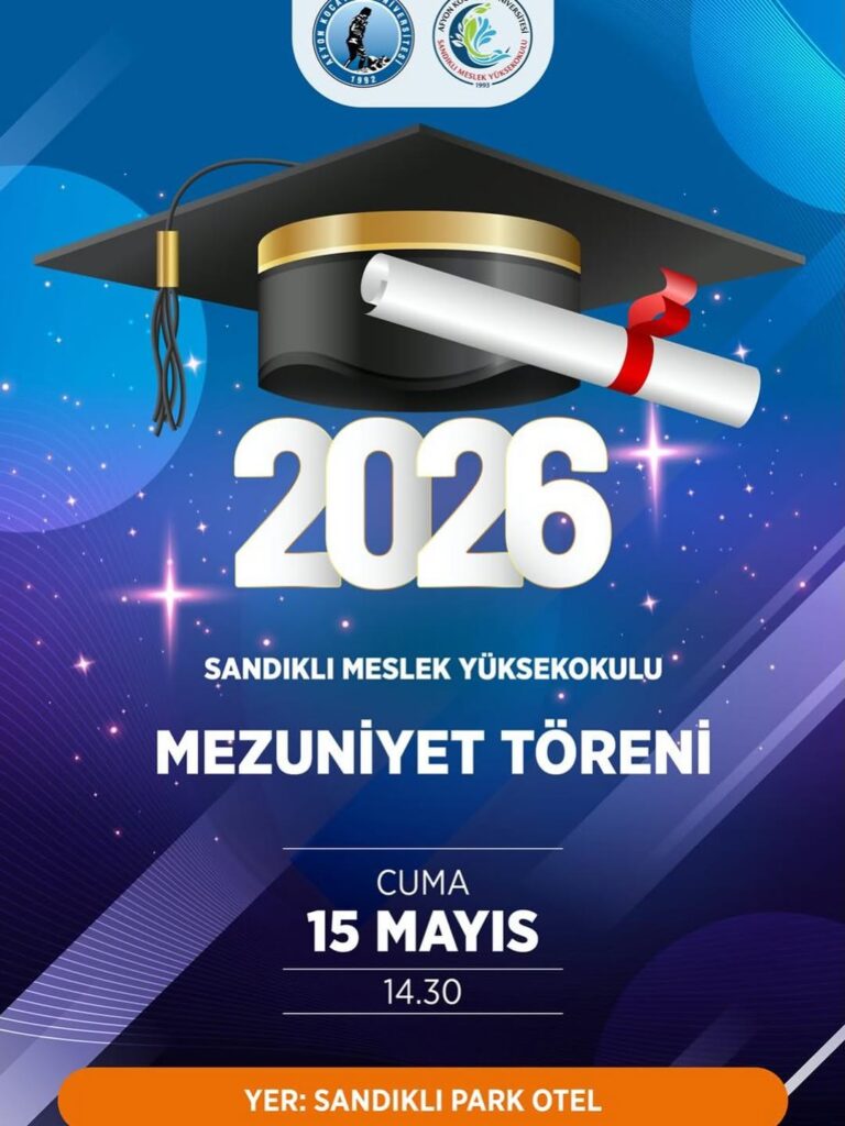 Afyon Kocatepe Üniversitesi’nde Bugün: Sandıklı Meslek Yüksekokulu Mezuniyet Töreni