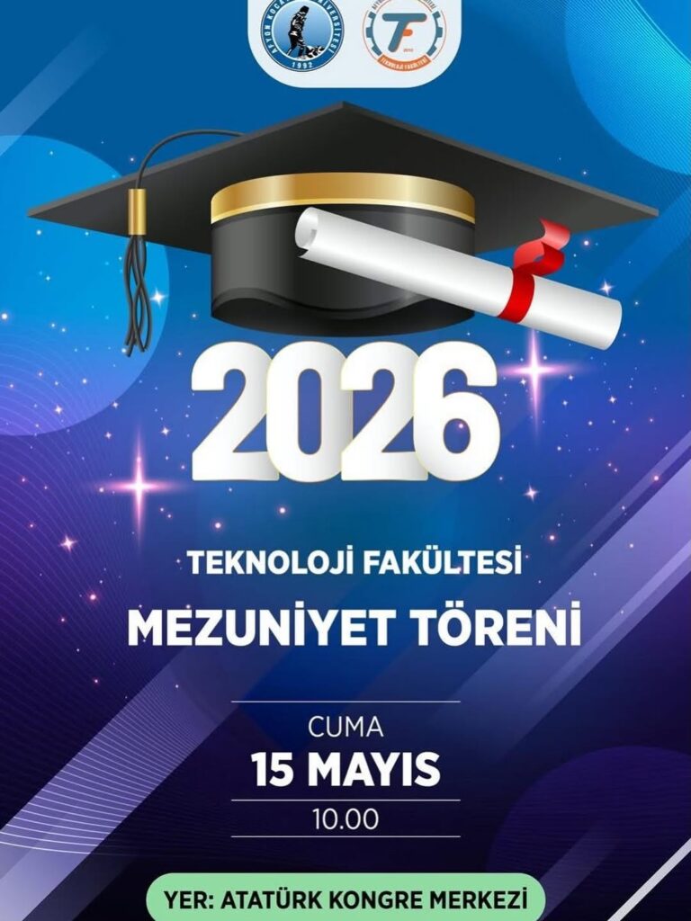 Afyon Kocatepe Üniversitesi Teknoloji Fakültesi Mezuniyet Töreni
