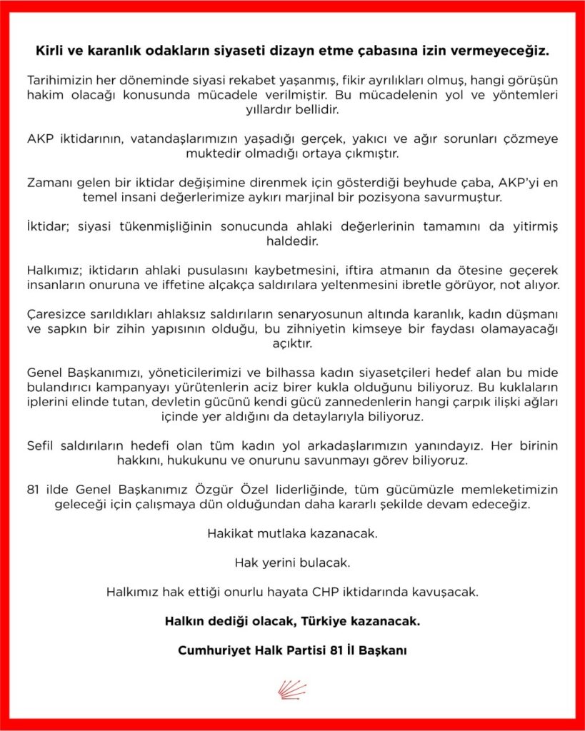81 İl Başkanı Ortak Basın Açıklamasıyla İlgili Son Dakika Gelişmesi