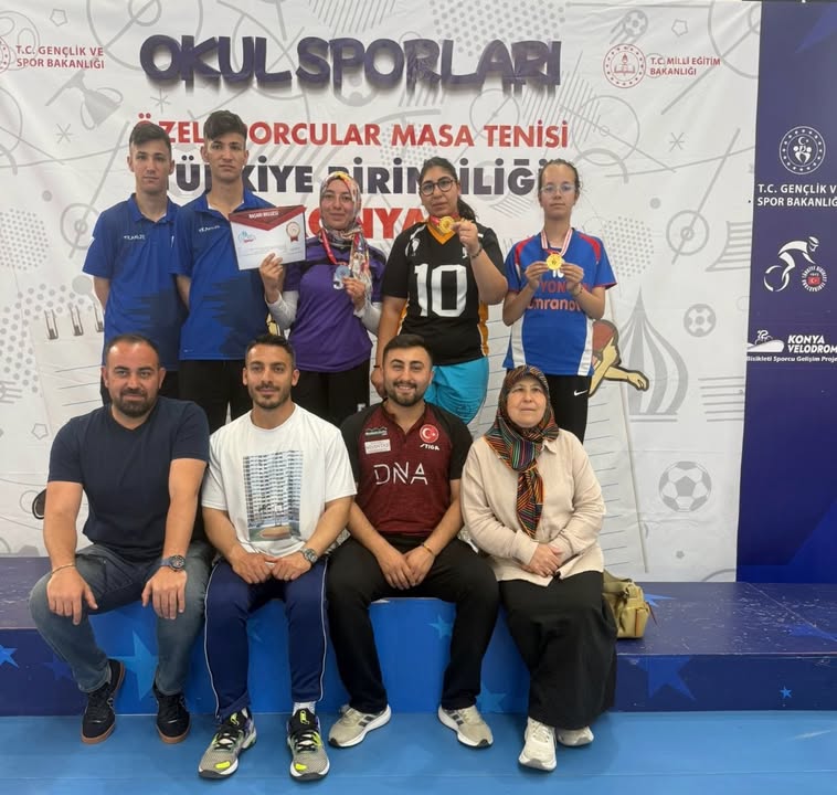 Afyonkarahisarlı Özel Sporcular Türkiye Masa Tenisi Şampiyonası’nda 4 Madalya Kazandı