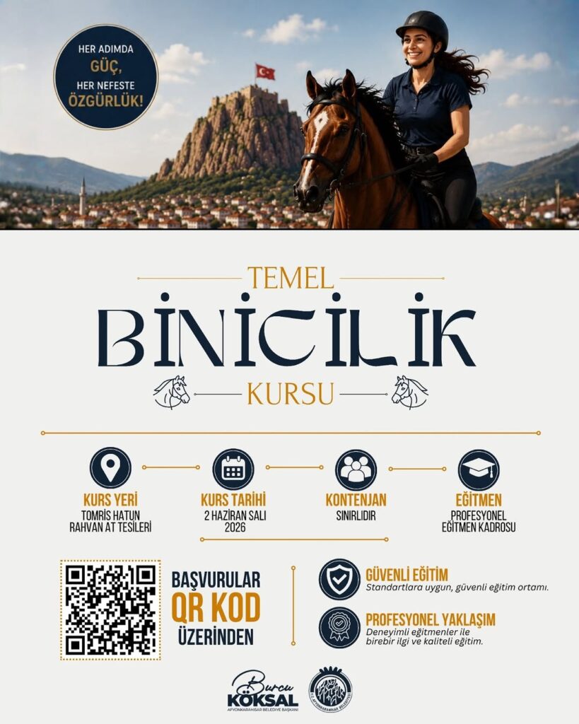 T.C. Afyonkarahisar Belediyesi Temel Binicilik Kursu Duyurusu