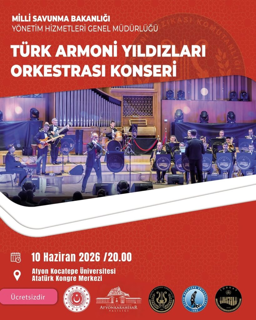 Türk Armoni Yıldızları Orkestrası Afyonkarahisar’da Müzik Dolu Bir Geceye Hazırlanıyor