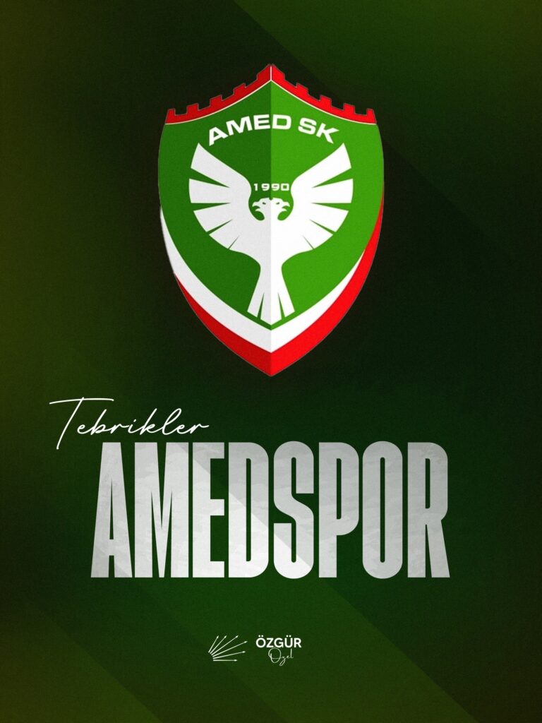 Amedspor Süper Lig’e yükselmeyi başardı