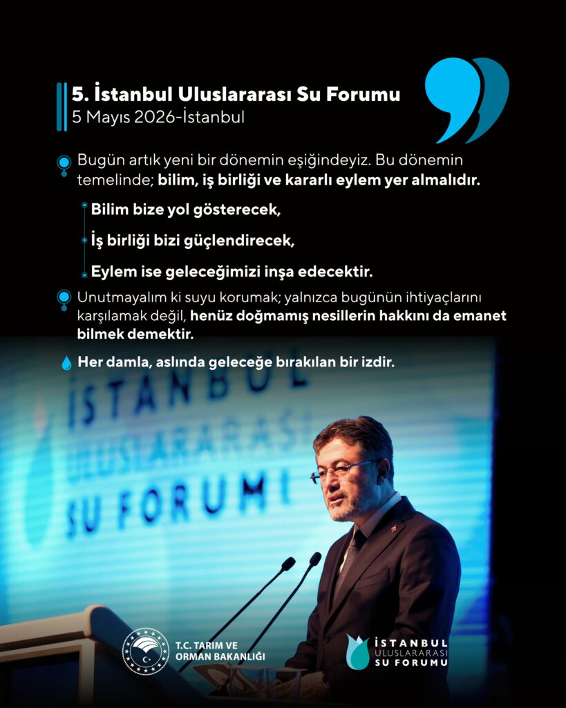 İstanbul Uluslararası Su Forumu’nda önemli mesajlar verildi