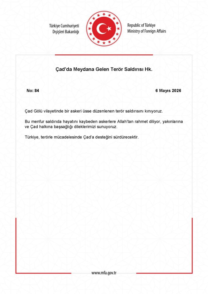 Çad’da meydana gelen terör saldırısı