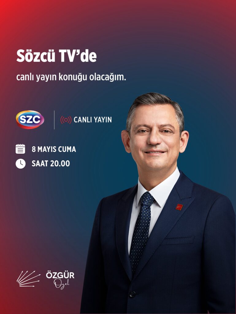 Sözcü TV’de canlı yayın konuğu olacak