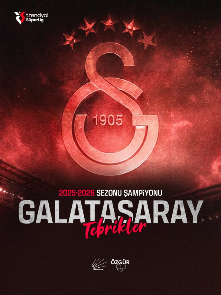 Galatasaray, Trendyol Süper Lig şampiyonu oldu