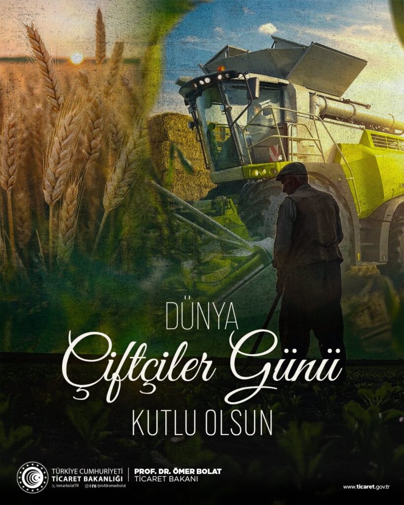 Dünya Çiftçiler Günü’nde üreticilere destek mesajı