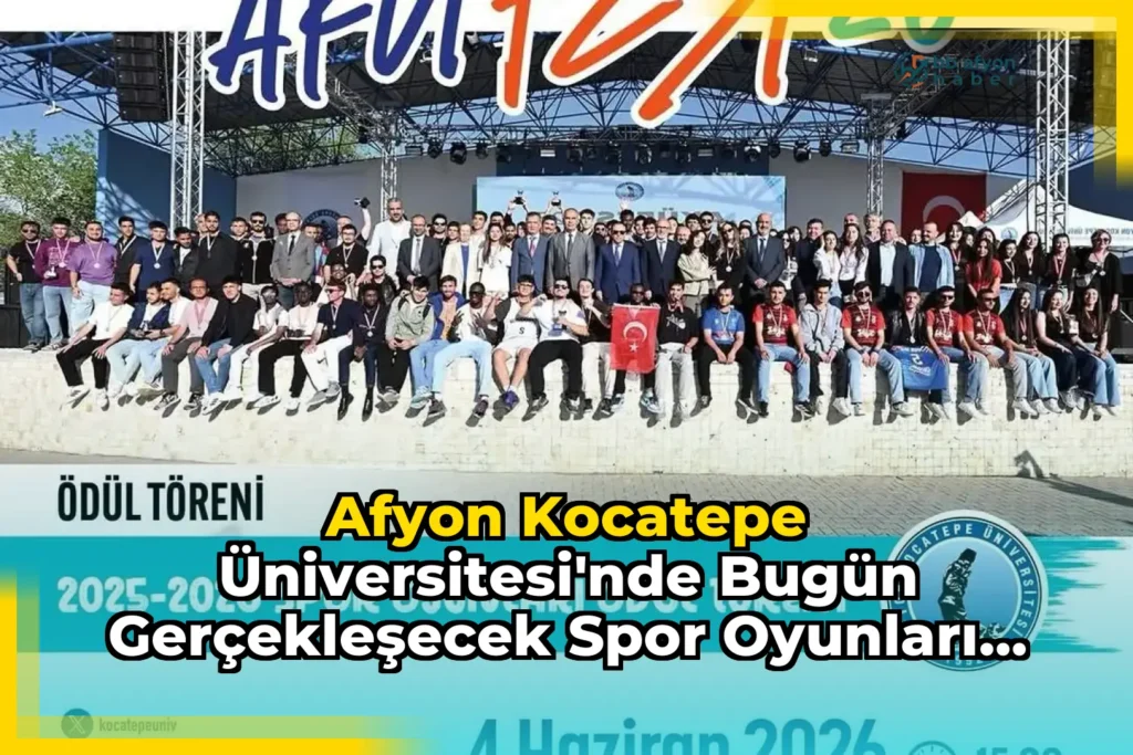 Afyon Kocatepe Üniversitesi’nde Bugün Gerçekleşecek Spor Oyunları Ödül Töreni