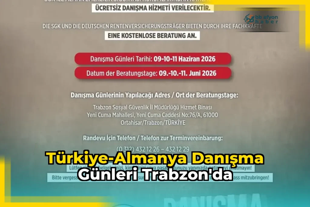 Türkiye-Almanya Danışma Günleri Trabzon’da