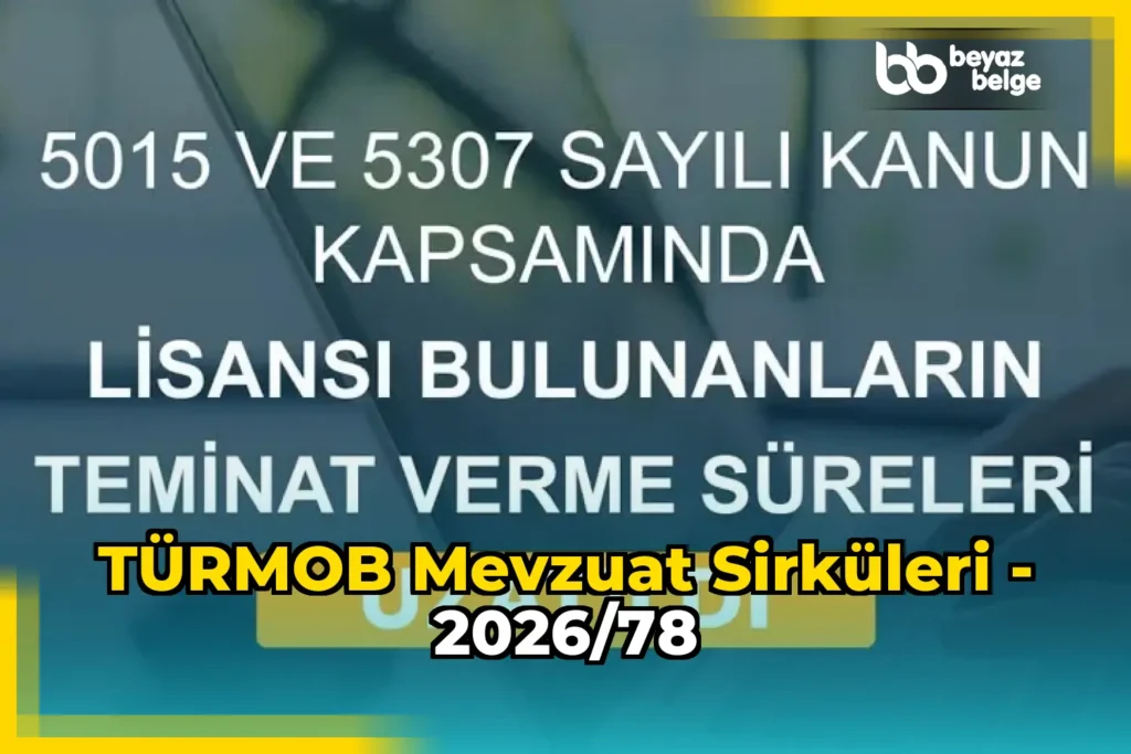 TÜRMOB Mevzuat Sirküleri – 2026/78