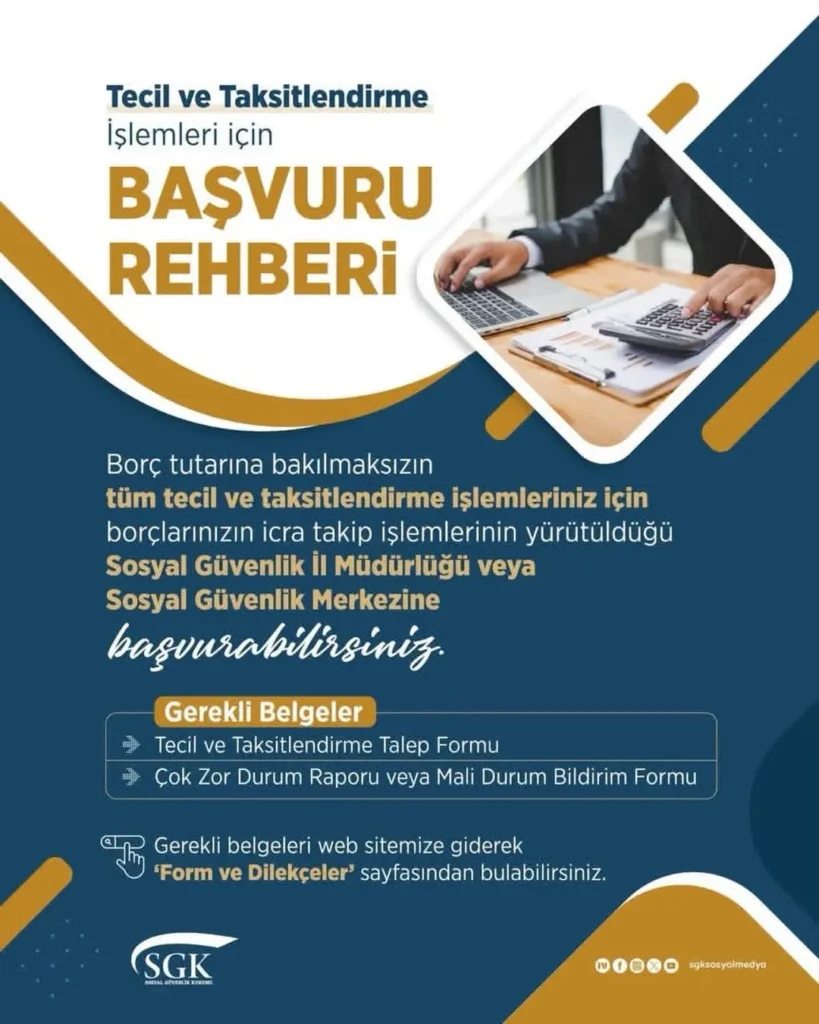 31 Ağustos 2026 Tarihine Kadar Başvuru ve Taksit Ödemesi Hatırlatması