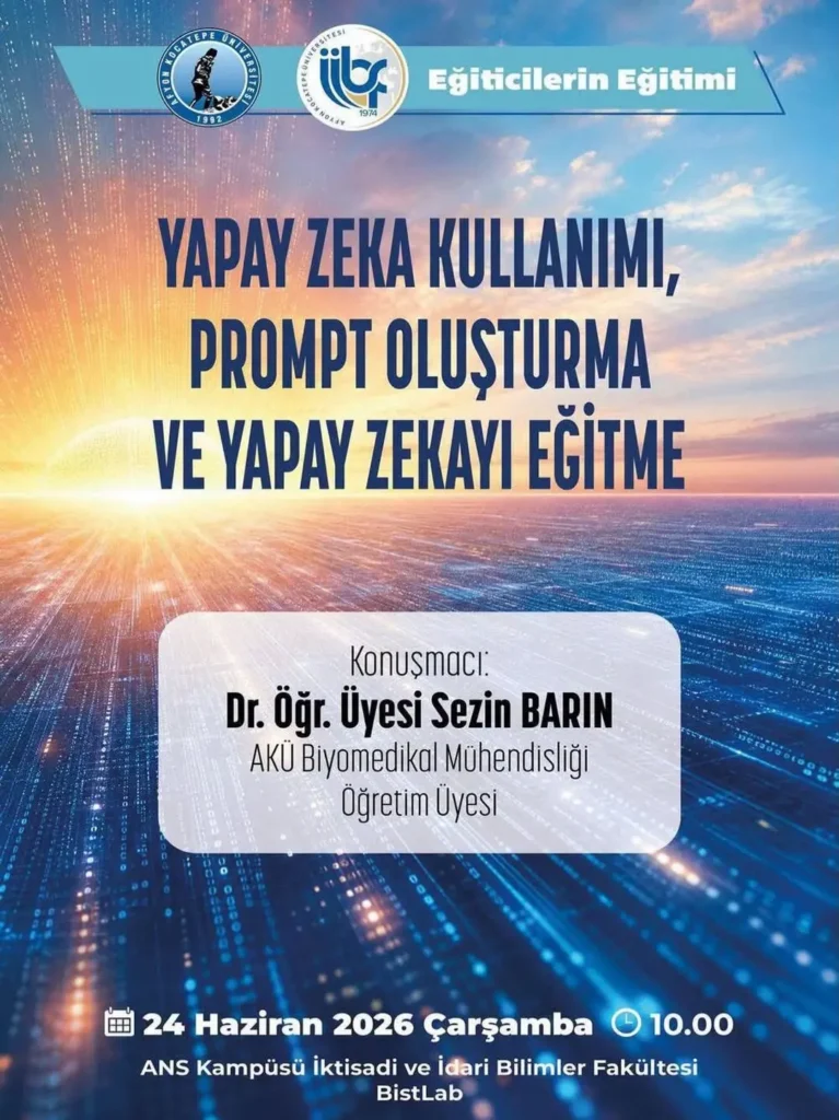 Afyon Kocatepe Üniversitesi’nde Yapay Zeka Konferansı Düzenlendi