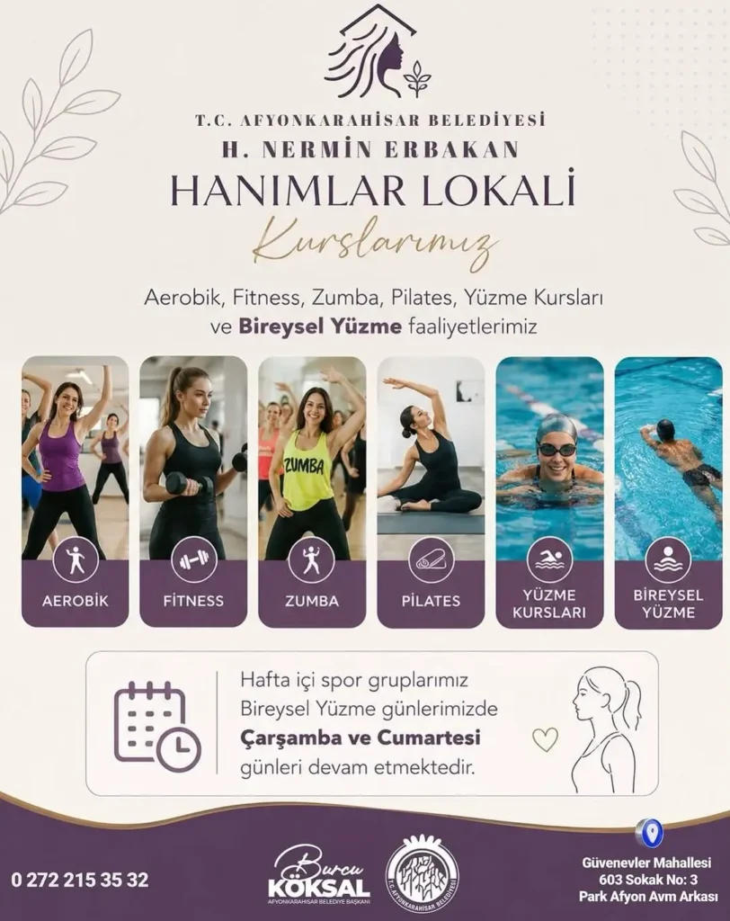 Afyonkarahisar Belediye Başkanı Burcu Köksal’dan Sağlıklı Yaşam ve Spor Kurslarına Davet