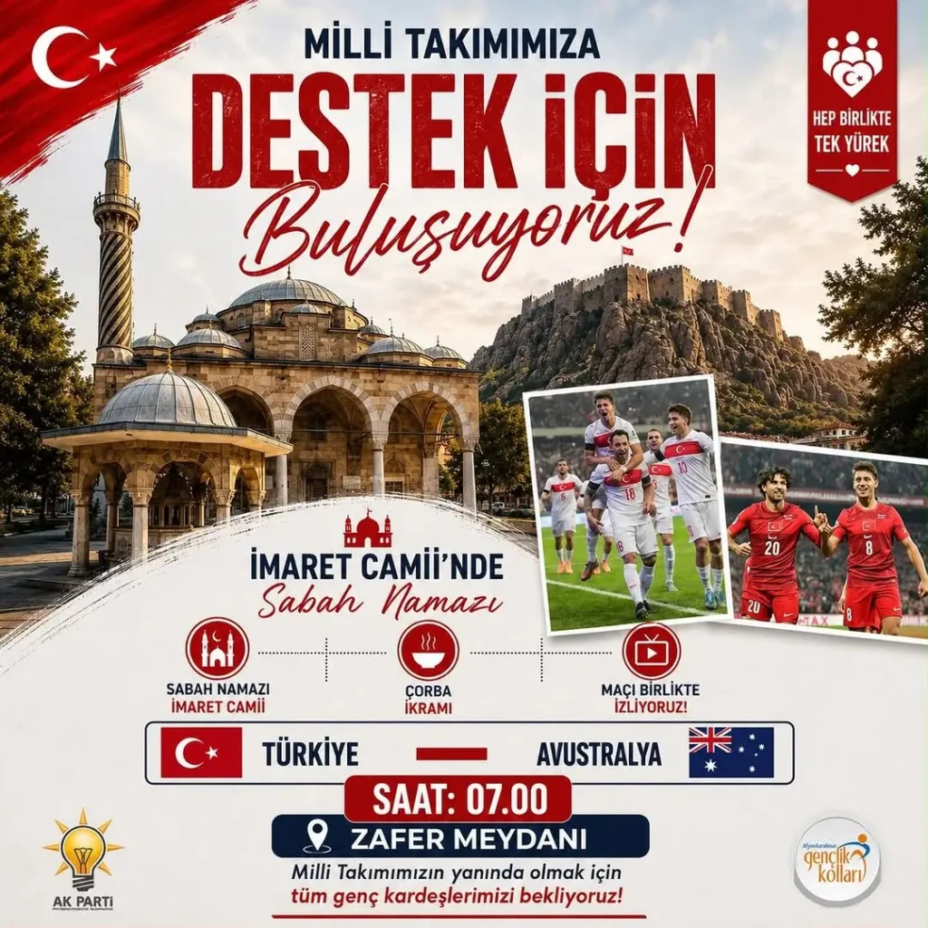 Afyonkarahisar’dan Millî Takım’a Destek Buluşması