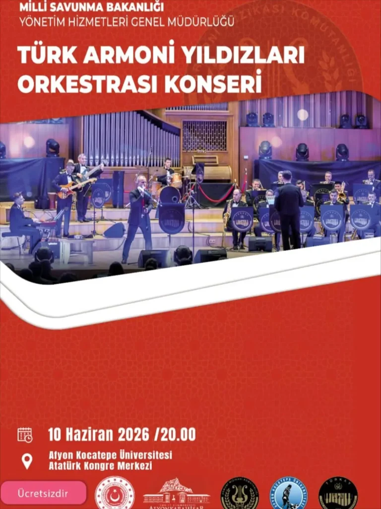 Afyonkarahisar Sağlık Bilimleri Üniversitesi AFSÜ Türk Armoni Yıldızları Orkestrası Konseri Düzenliyor