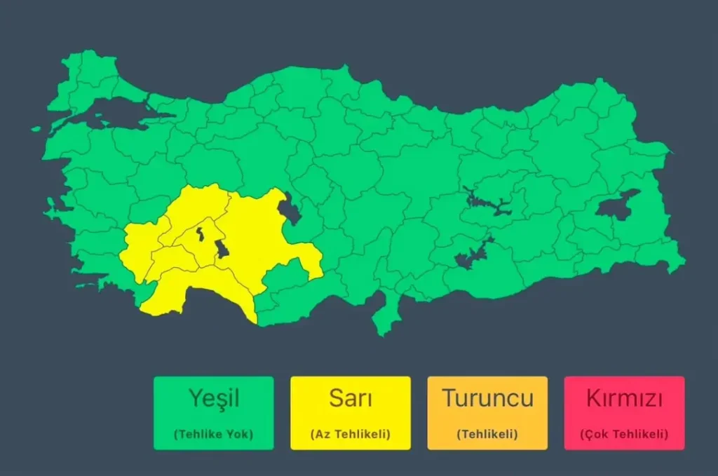 Meteoroloji Genel Müdürlüğü’nden Alınan Son Bilgilere Göre: Pazartesi Günü İçin Hava Durumu Uyarısı