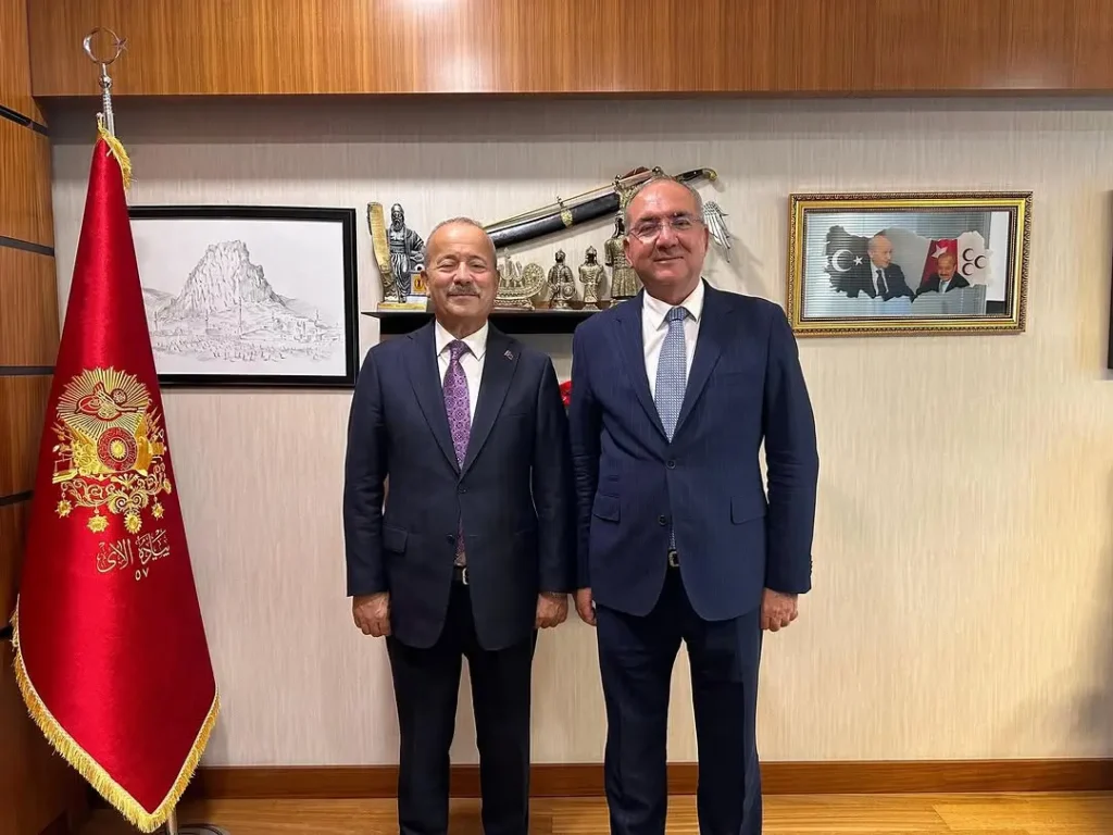 Mhp Afyonkarahisar Milletvekili Mehmet Taytak’tan İscehisar Mermerciler Derneği Başkanı Remzi Özcan Ziyareti