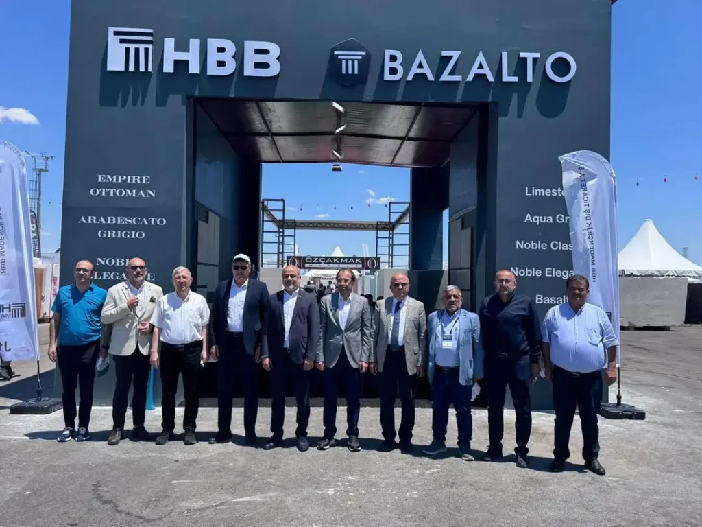 MÜSİAD Afyonkarahisar, 2. Afyonkarahisar Uluslararası Blok Mermer Fuarı’nda HBB Marble’ı Ziyaret Etti