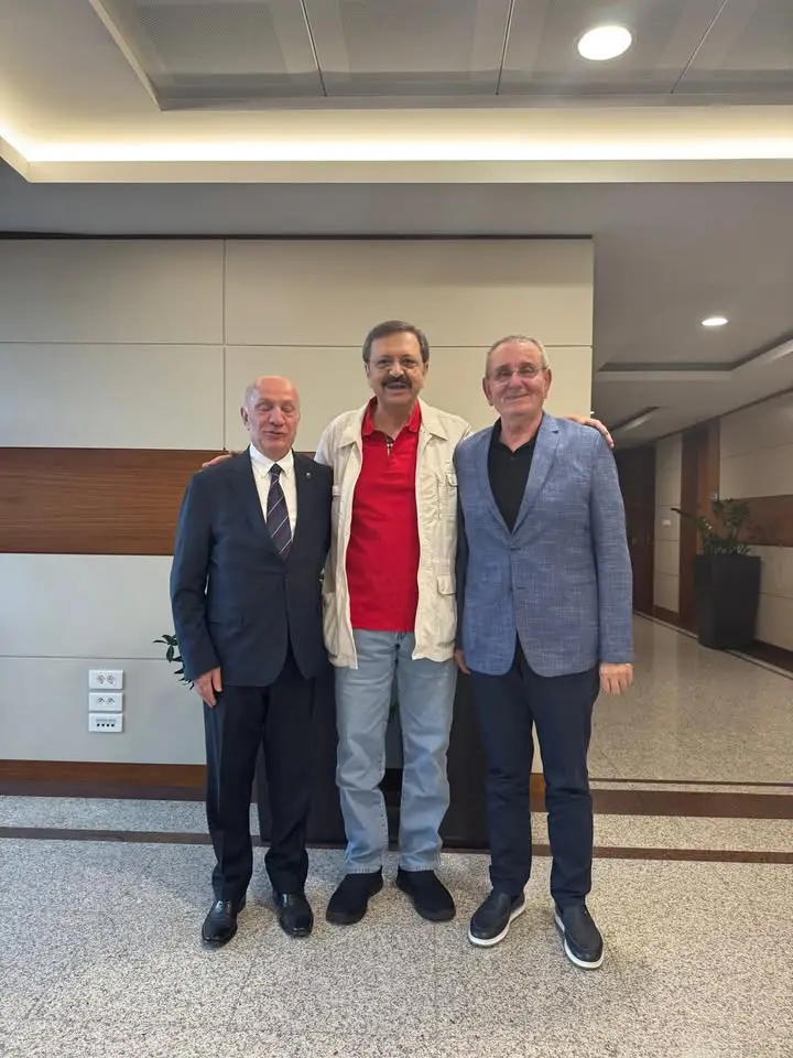 TOBB Başkanı Mustafa Rifat Hisarcıklıoğlu Samsun’da İki Başkanla Bir Araya Geldi