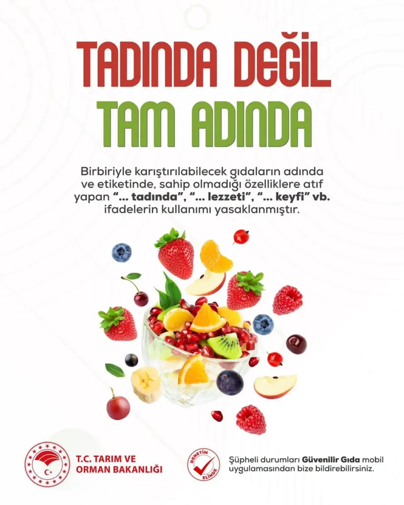 Türk Gıda Kodeksi’nde Yanıltıcı Etiketlere Yönelik Düzenleme