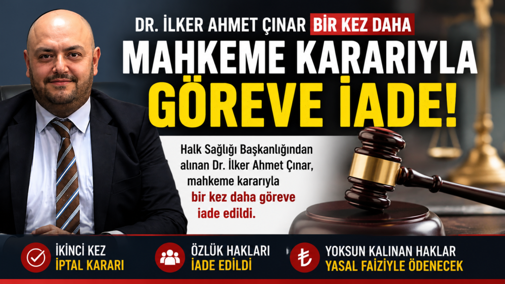 Mahkemeden Bir Kez Daha İade Kararı: Dr. İlker Ahmet Çınar Görevine Dönüyor