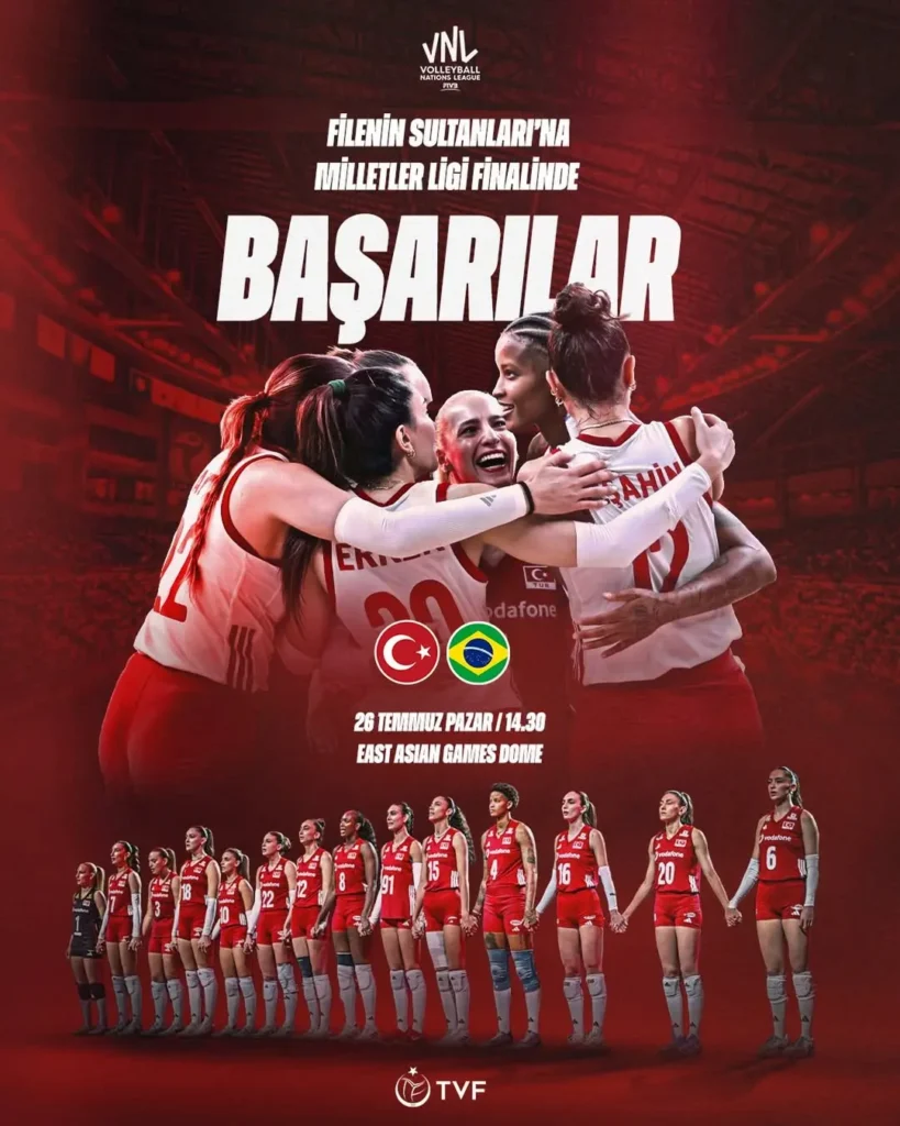 A Milli Kadın Voleybol Takımı 2026 VNL’de Şampiyonluk İçin Hazır
